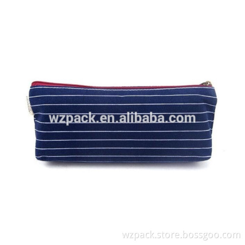 2016 OEM Canvas Pen Pencil Bag Zipper Coin Case Pouch Mini Cosmetic Makeup Bag Zipper Pouch Purse